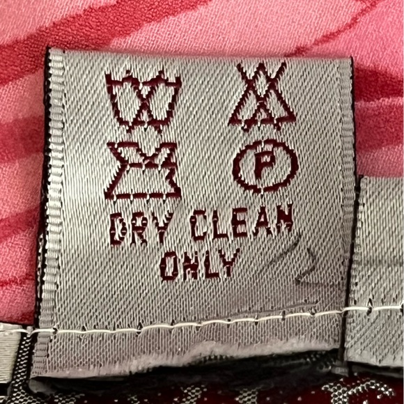 Adriana Papell Silk Pink & Red Floral Print Wrap Jacket Vintage Size 16 NWT - Picture 12 of 16